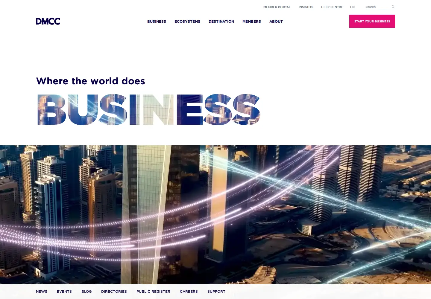 Screenshot of dmcc.ae
