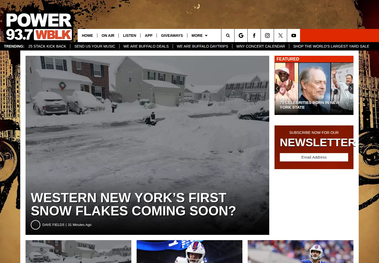 Screenshot of wblk.com