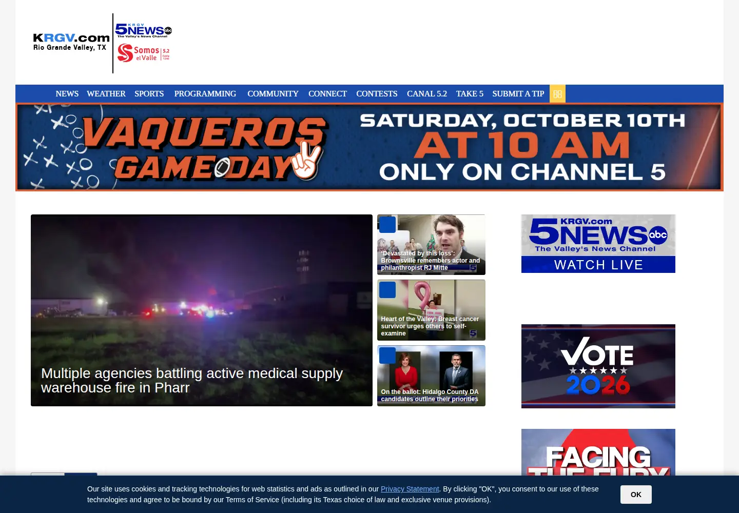 Screenshot of krgv.com