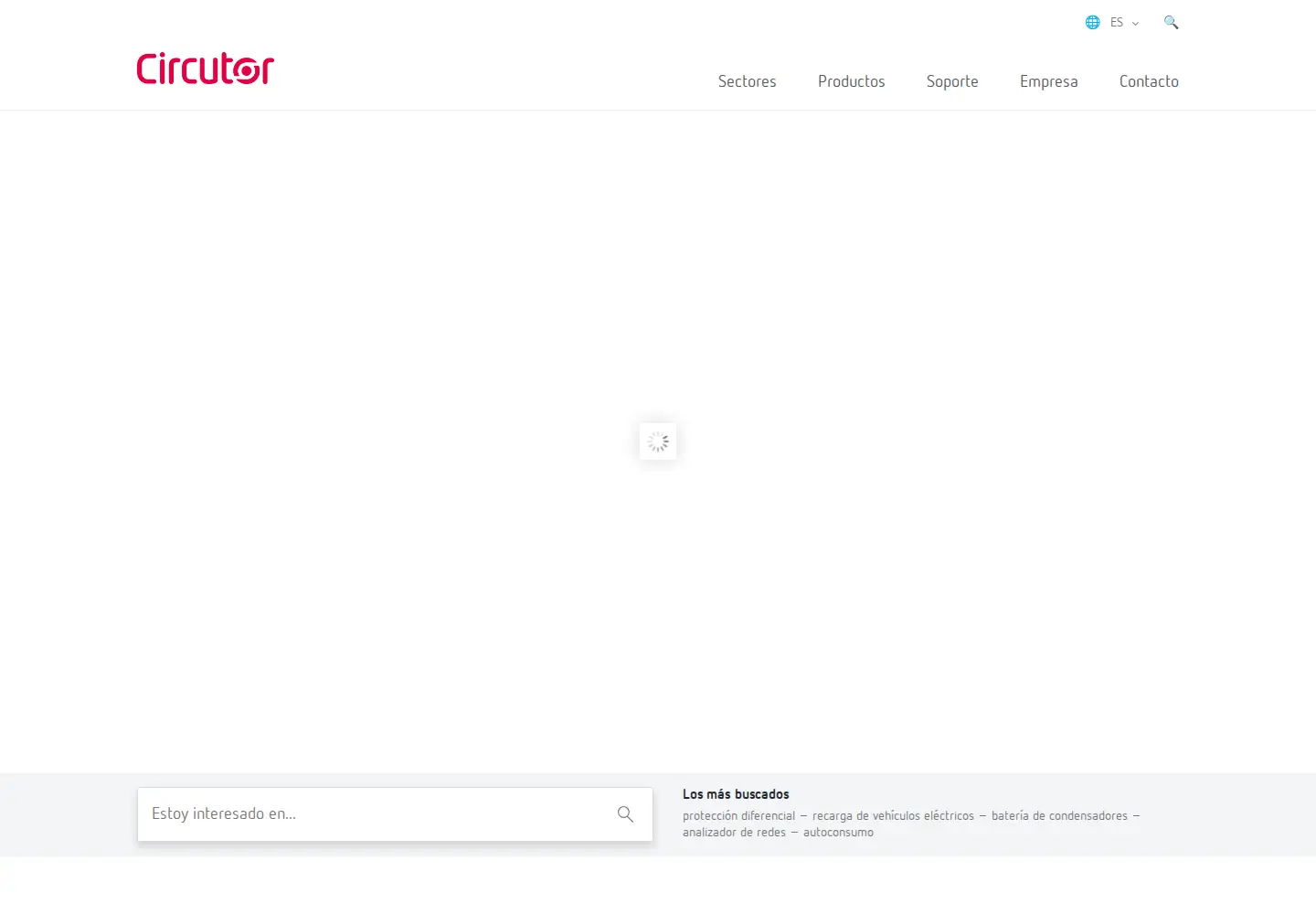 Captured homepage of circutor.com in the current scan