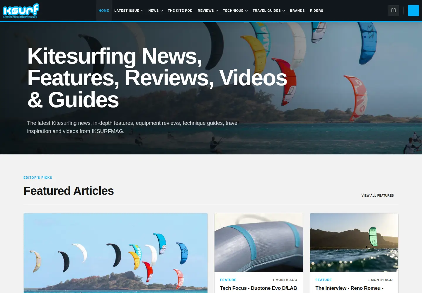 Screenshot of iksurfmag.com