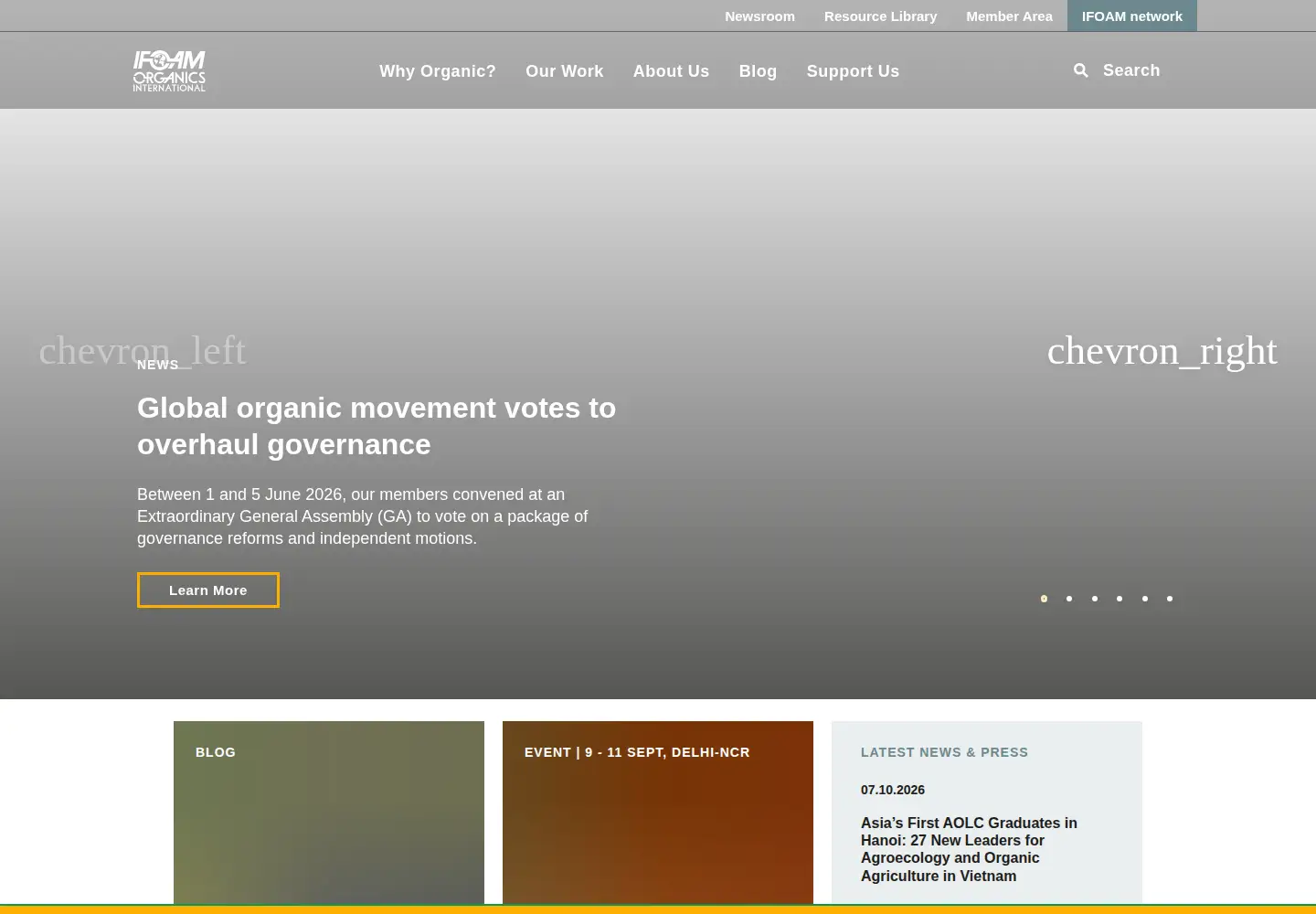 Screenshot of ifoam.bio