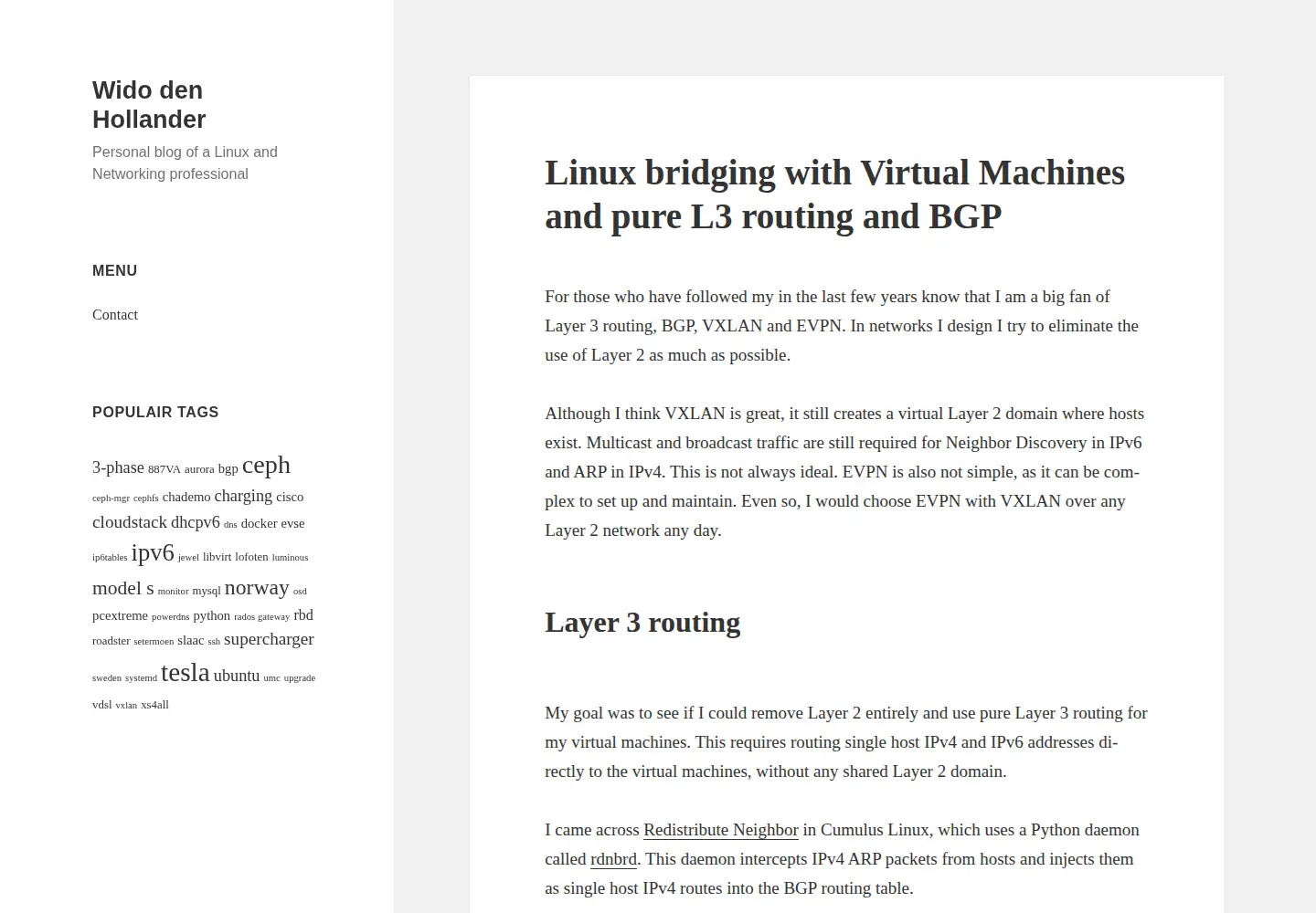 Screenshot of widodh.nl