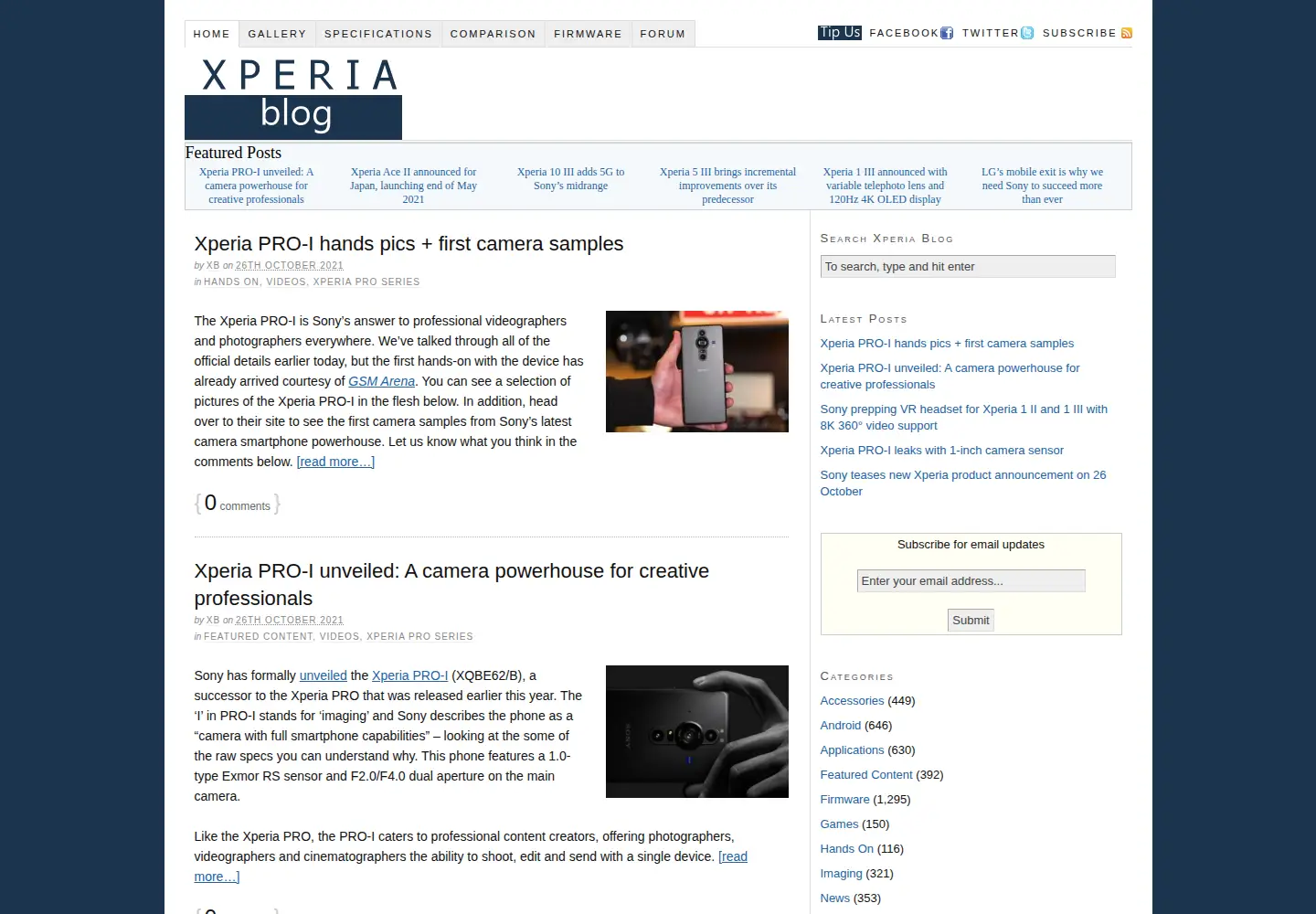 Screenshot of xperiablog.net