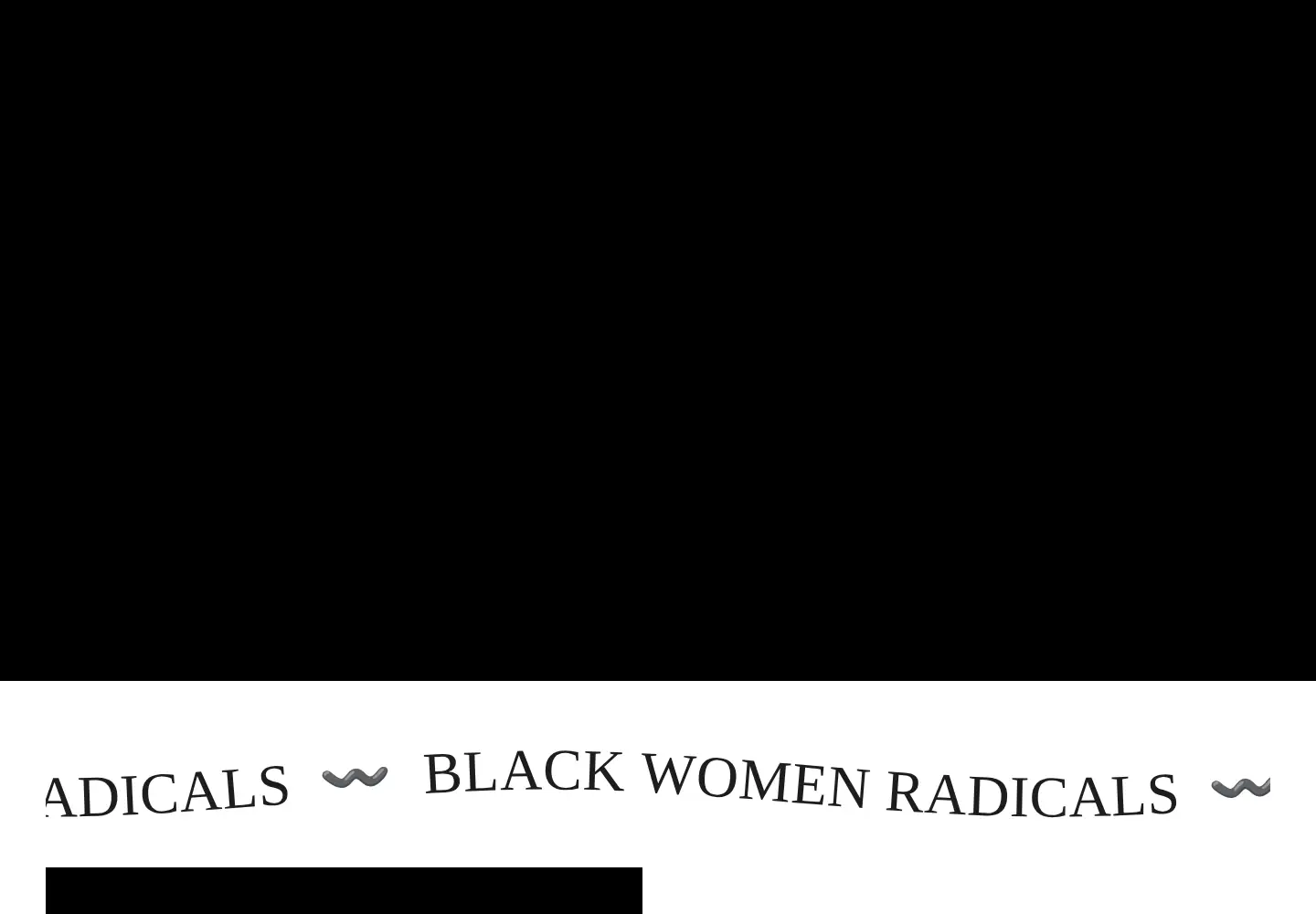 Captured homepage of blackwomenradicals.com in the current scan
