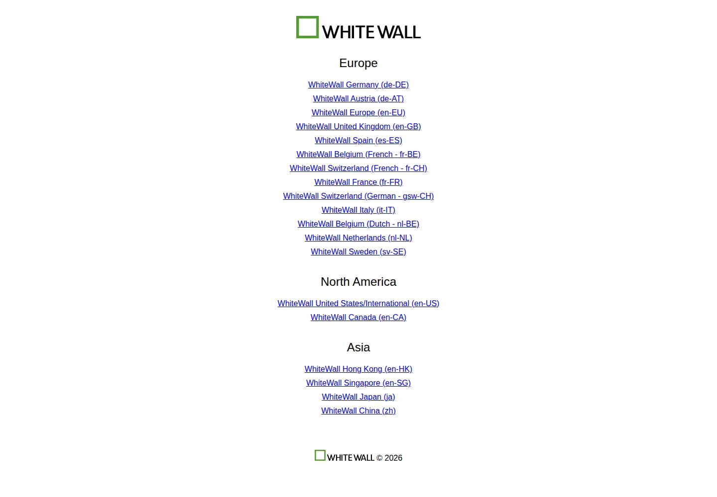 Screenshot of whitewall.com