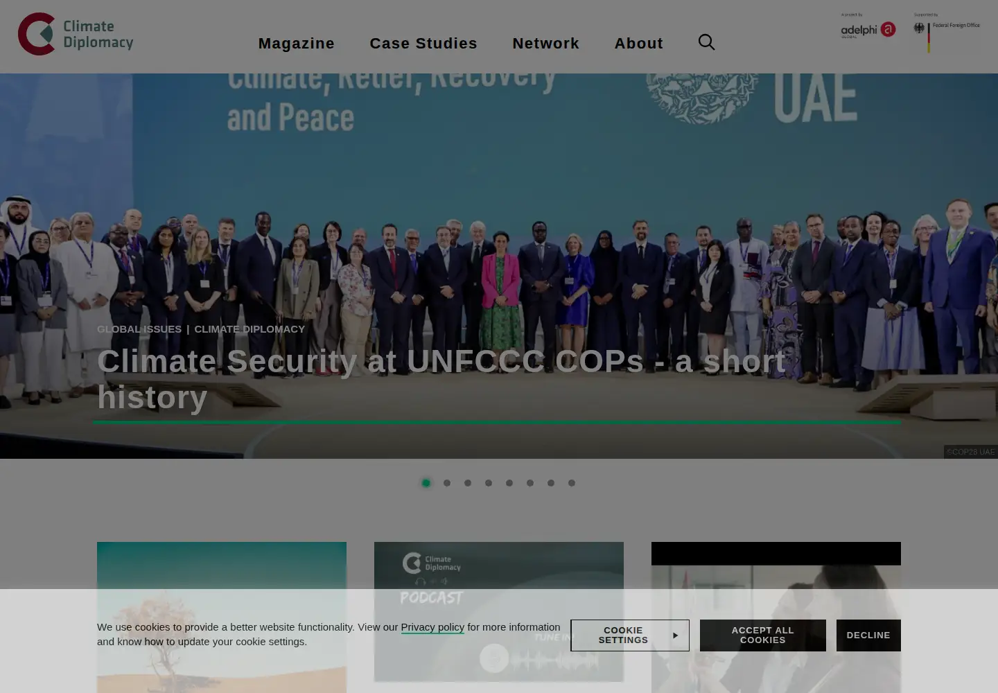 Captured homepage of ecc-platform.org in the current scan
