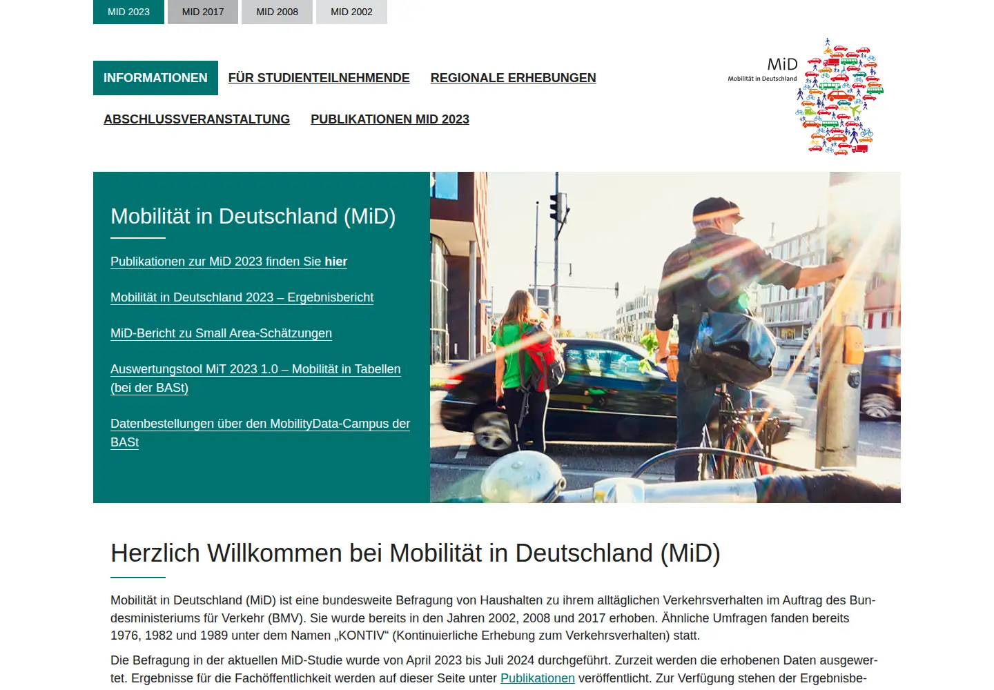 Screenshot of mobilitaet-in-deutschland.de