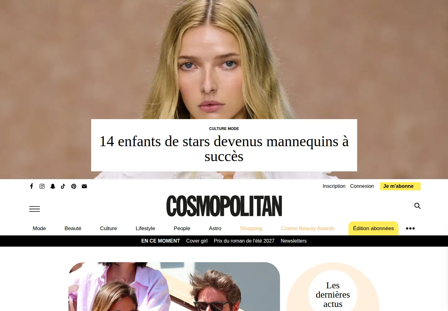 Screenshot of cosmopolitan.fr