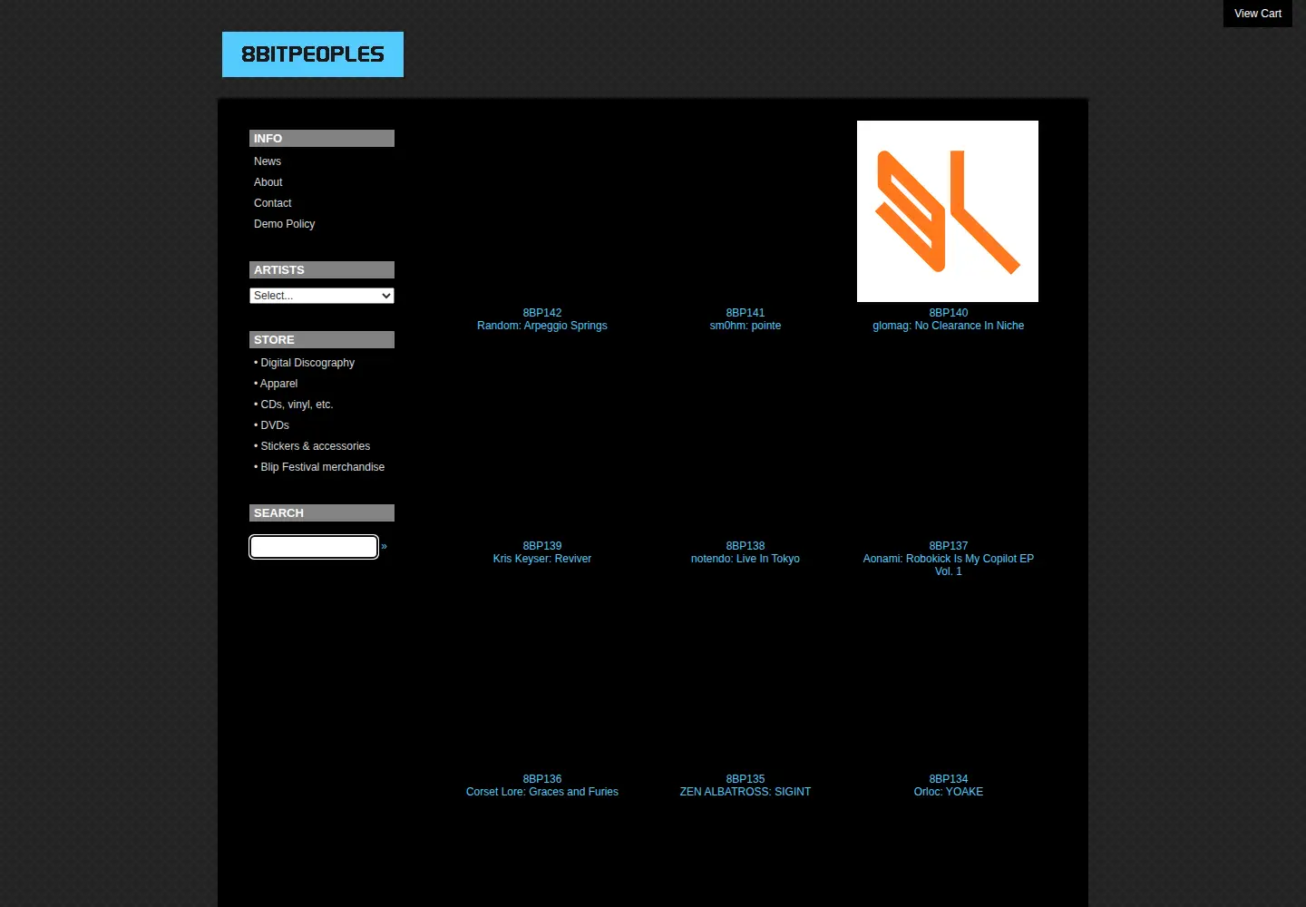 Screenshot of 8bitpeoples.com