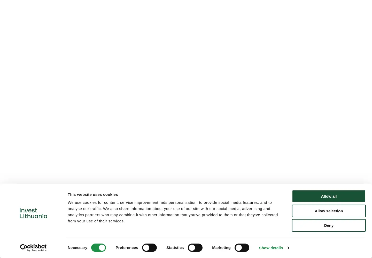 Screenshot of investlithuania.com