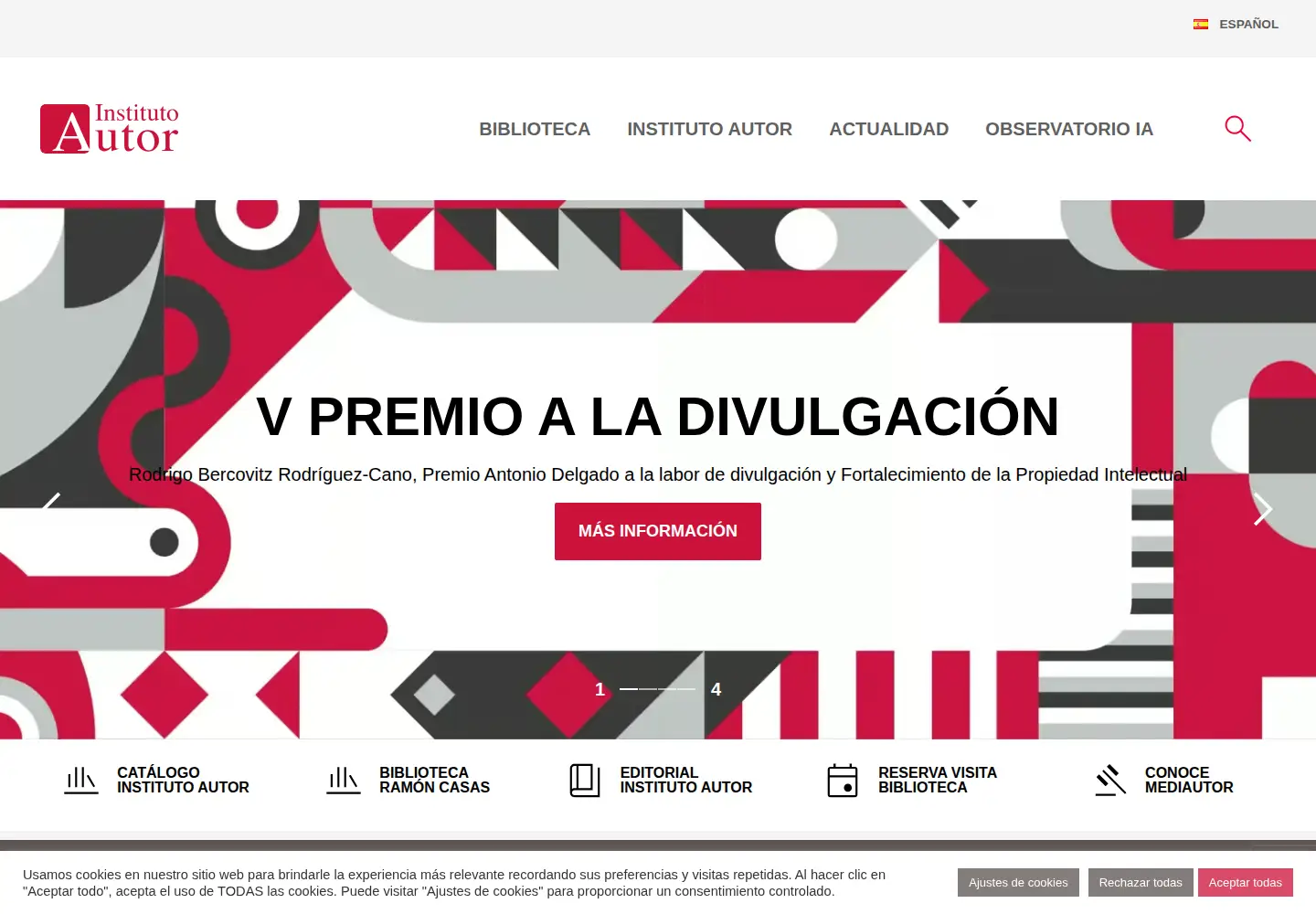 Screenshot of institutoautor.org