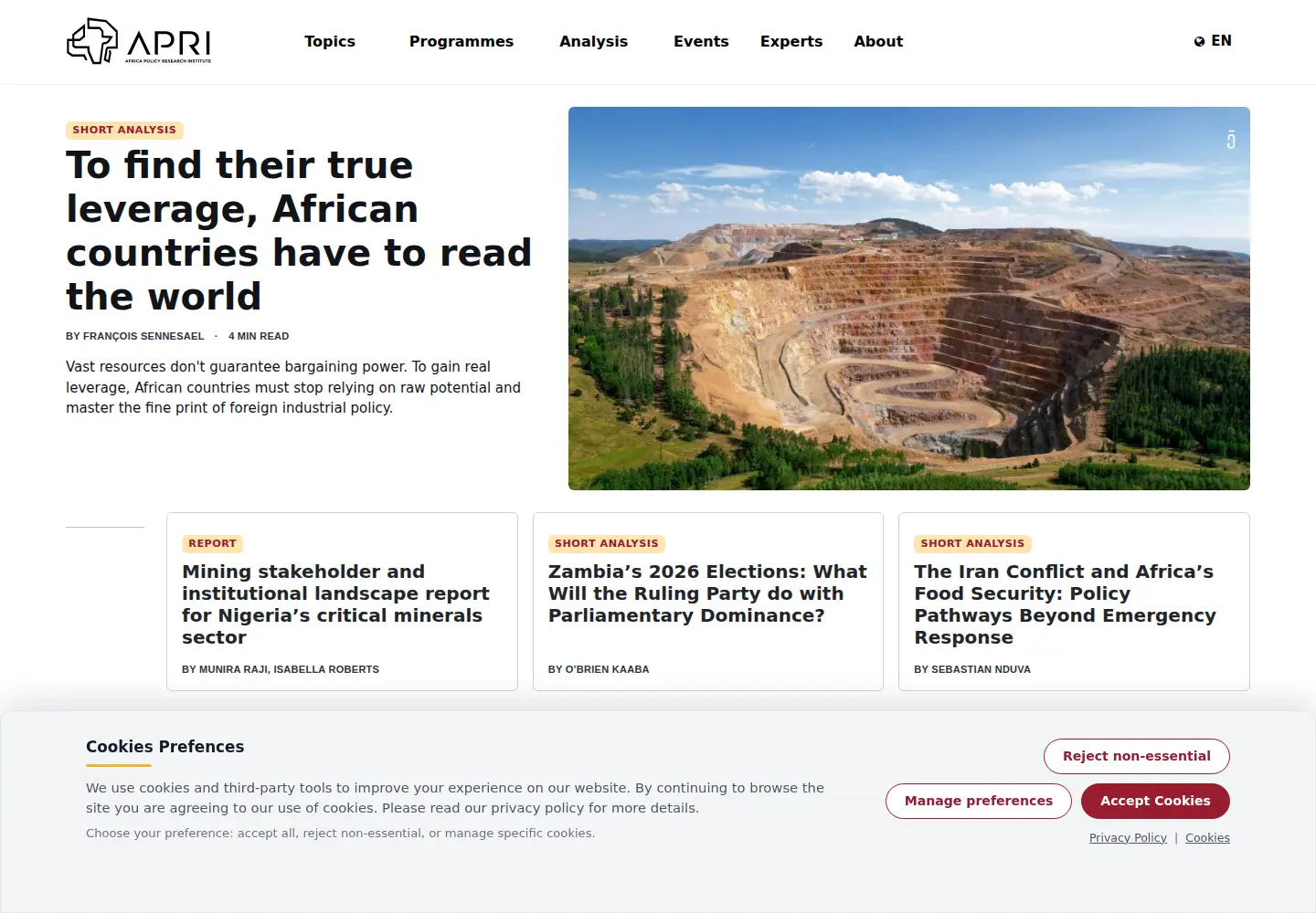 Screenshot of afripoli.org