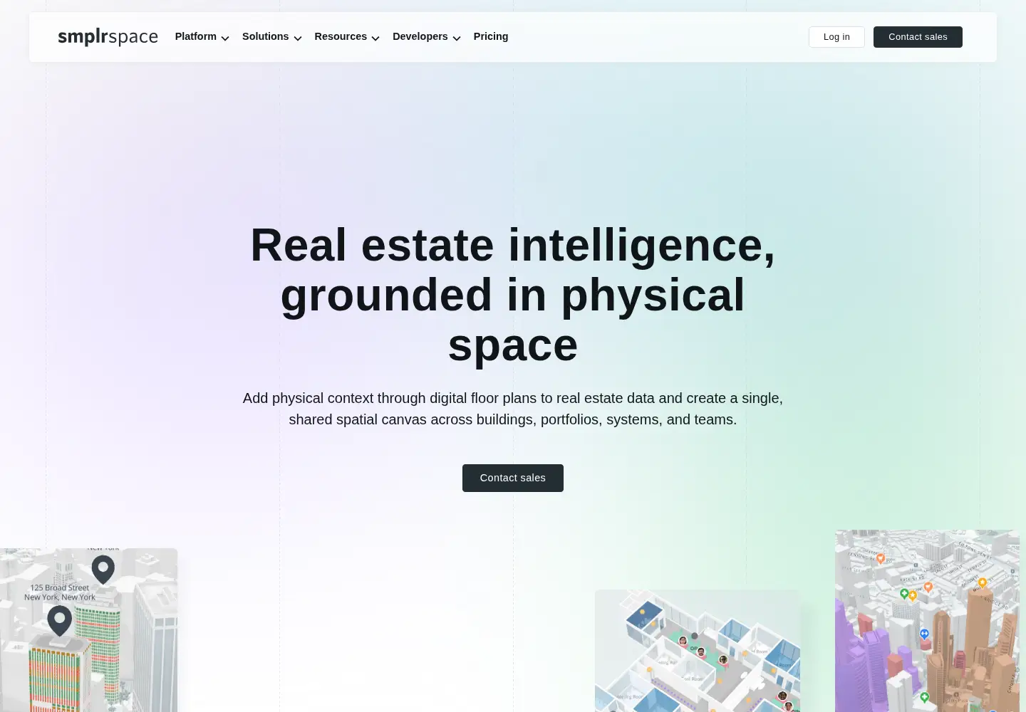 Screenshot of smplrspace.com
