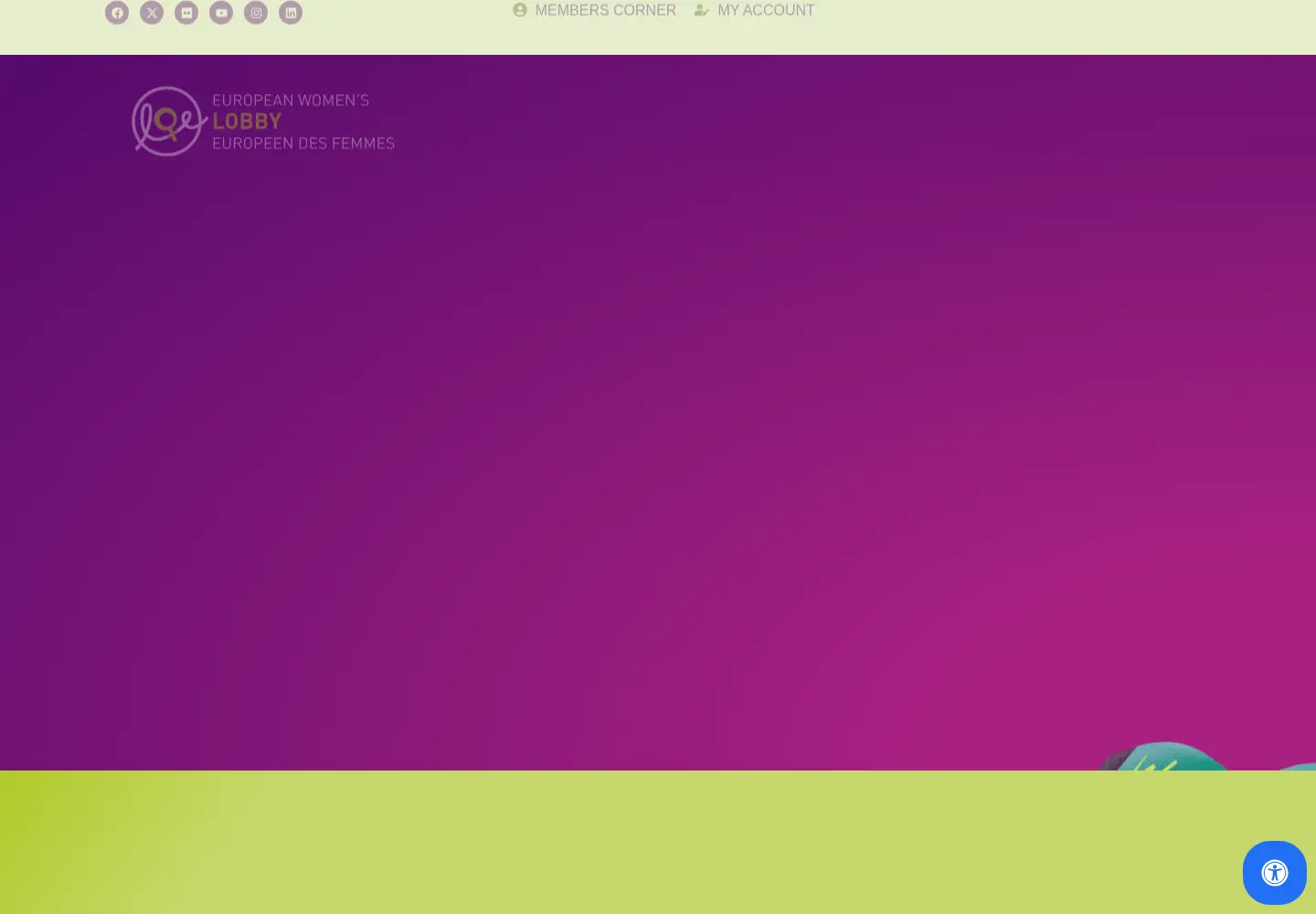 Captured homepage of womenlobby.org in the current scan
