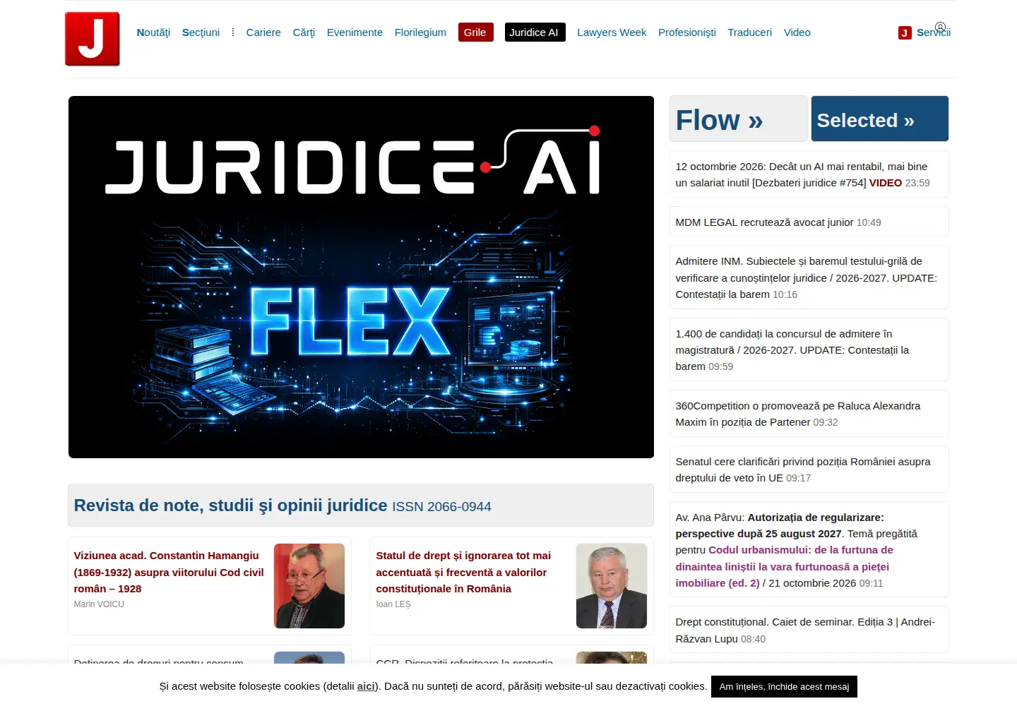 Screenshot of juridice.ro