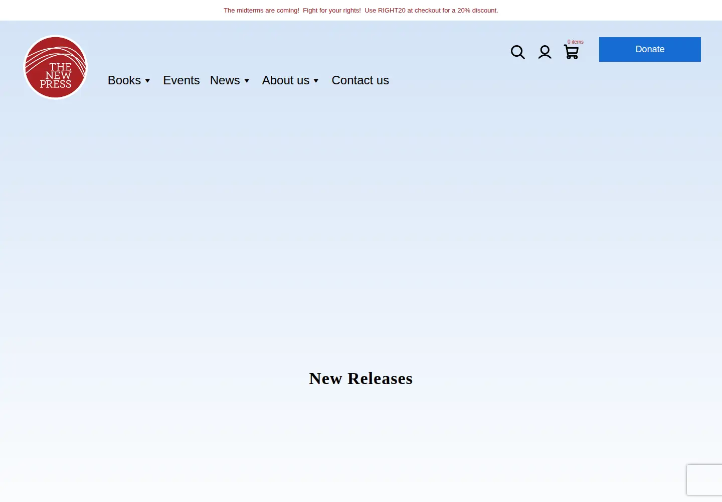 Screenshot of thenewpress.org