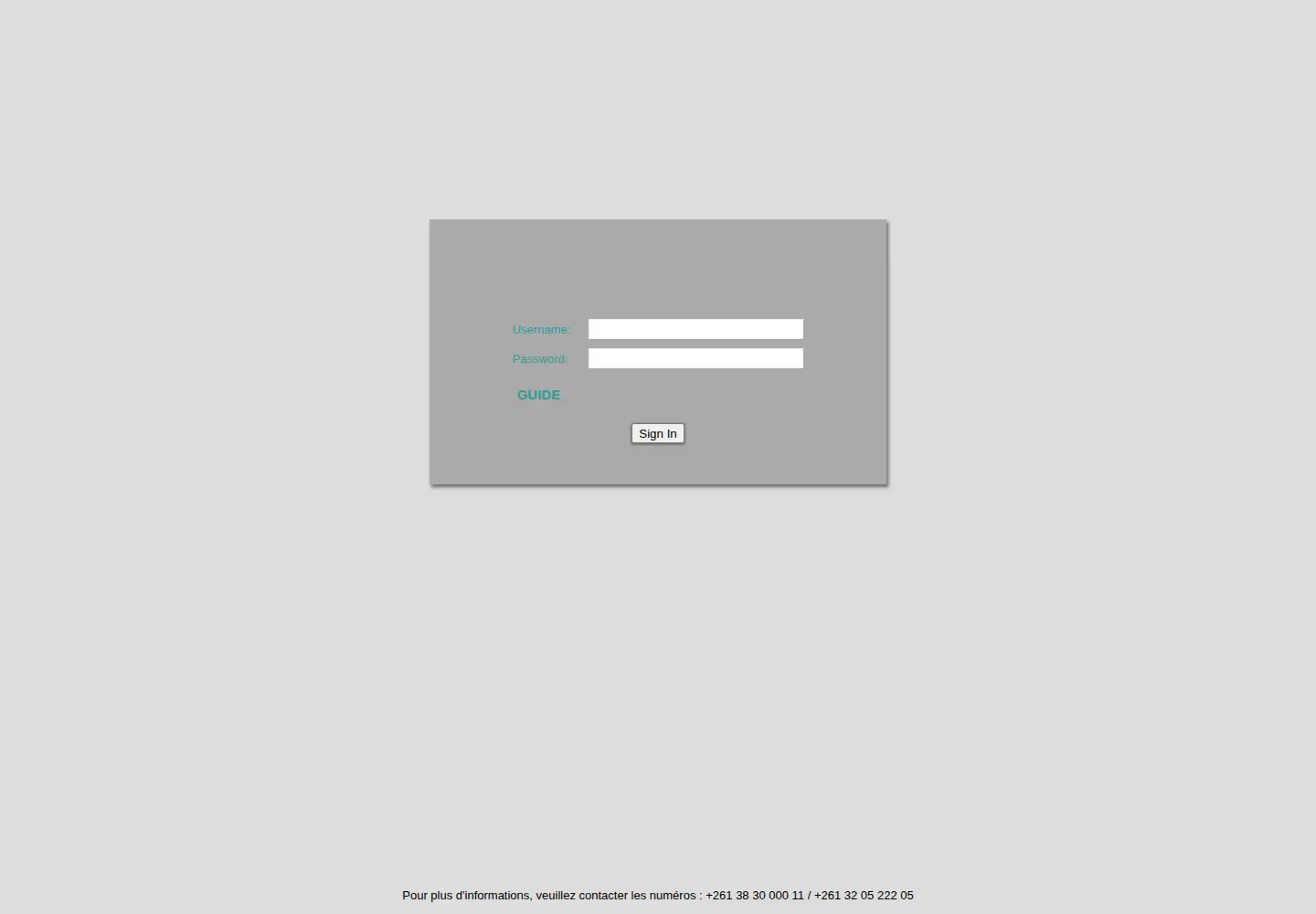 Screenshot of mef.gov.mg