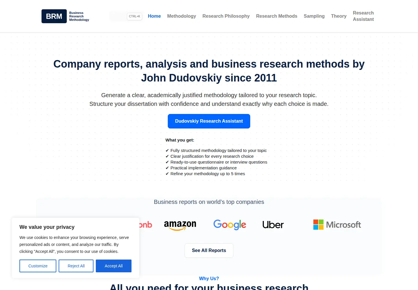 Screenshot of research-methodology.net