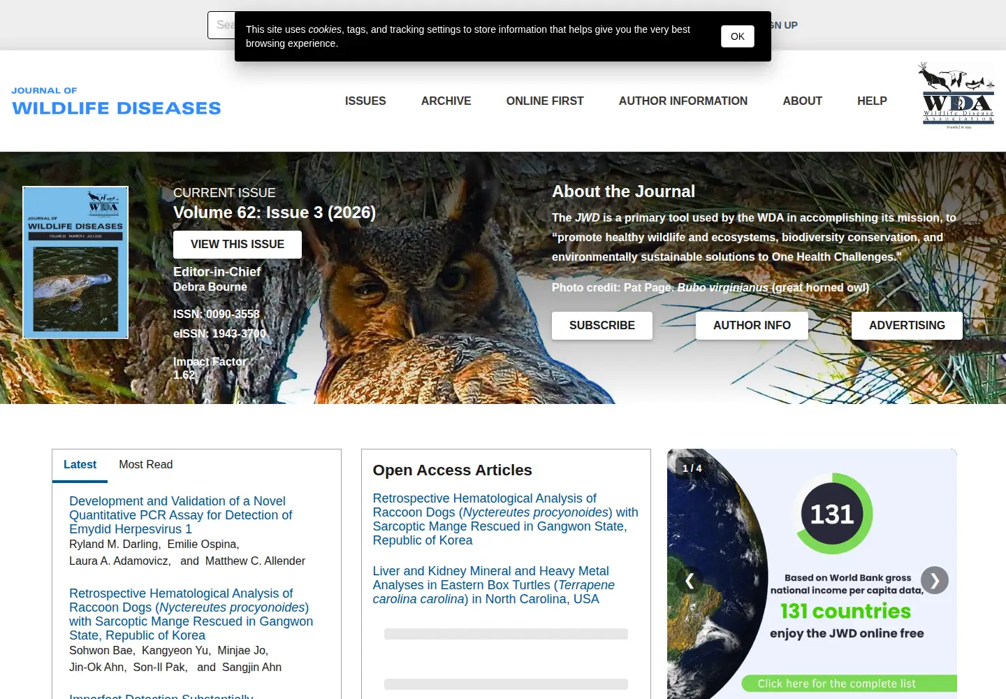 Screenshot of jwildlifedis.org