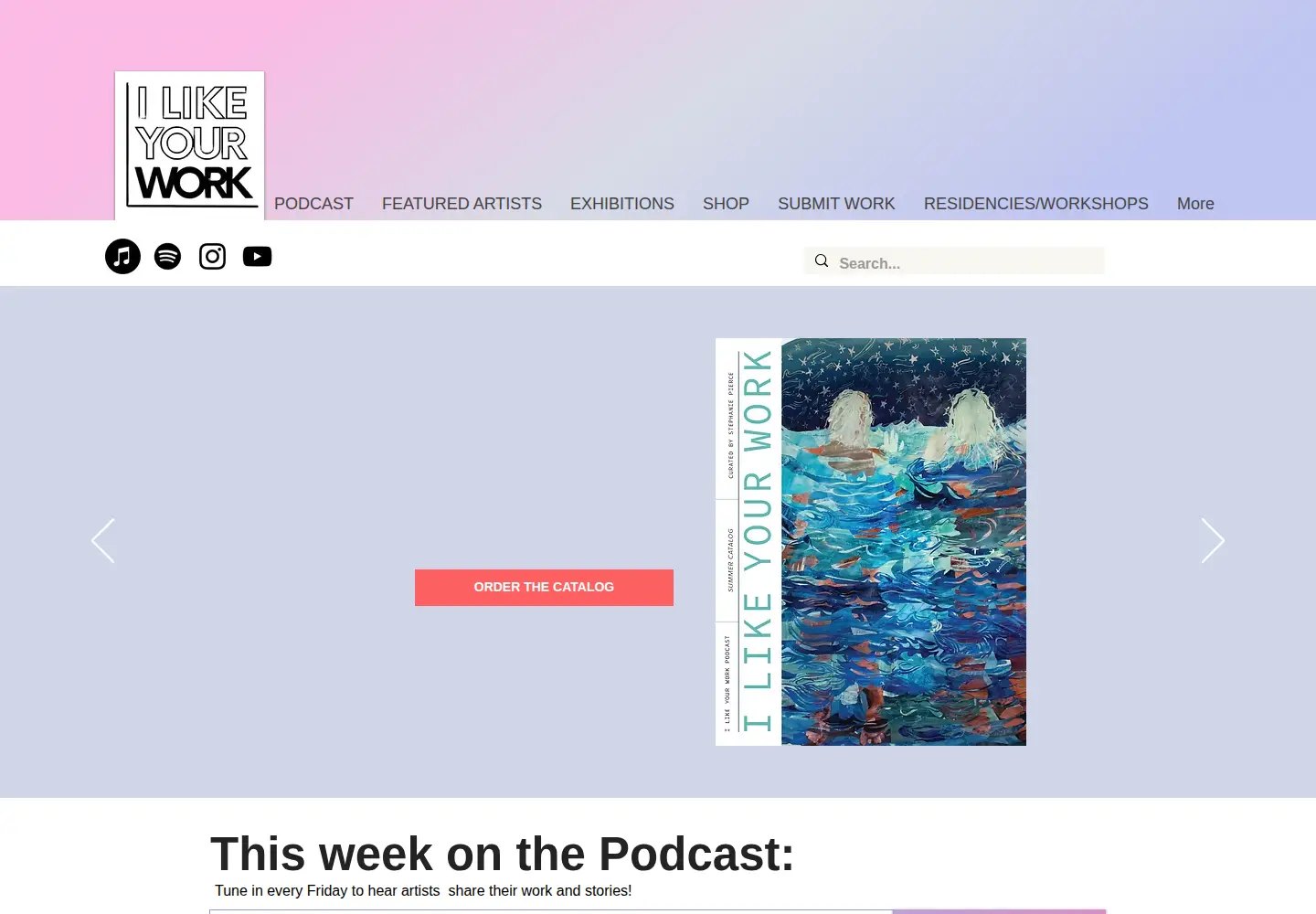 Screenshot of ilikeyourworkpodcast.com