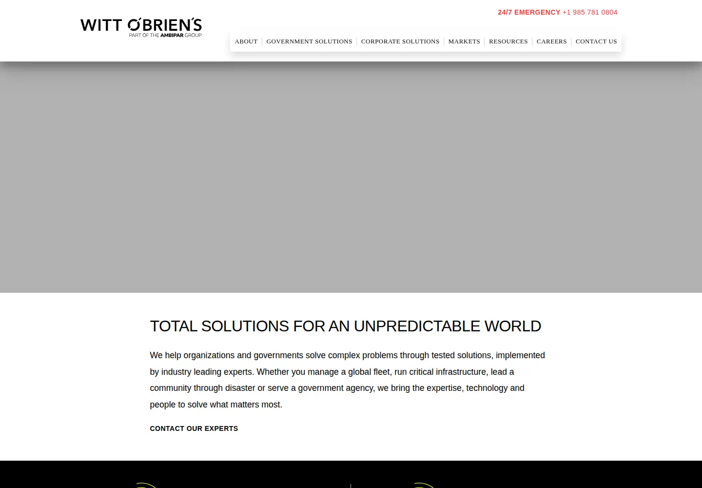 Captured homepage of wittobriens.com in the current scan
