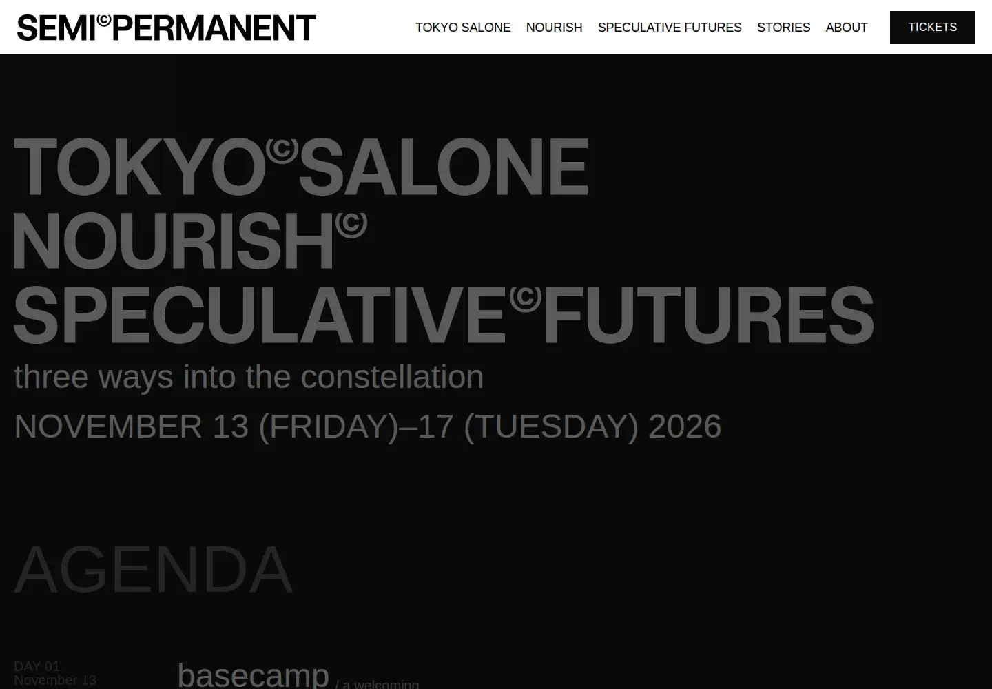 Screenshot of semipermanent.com