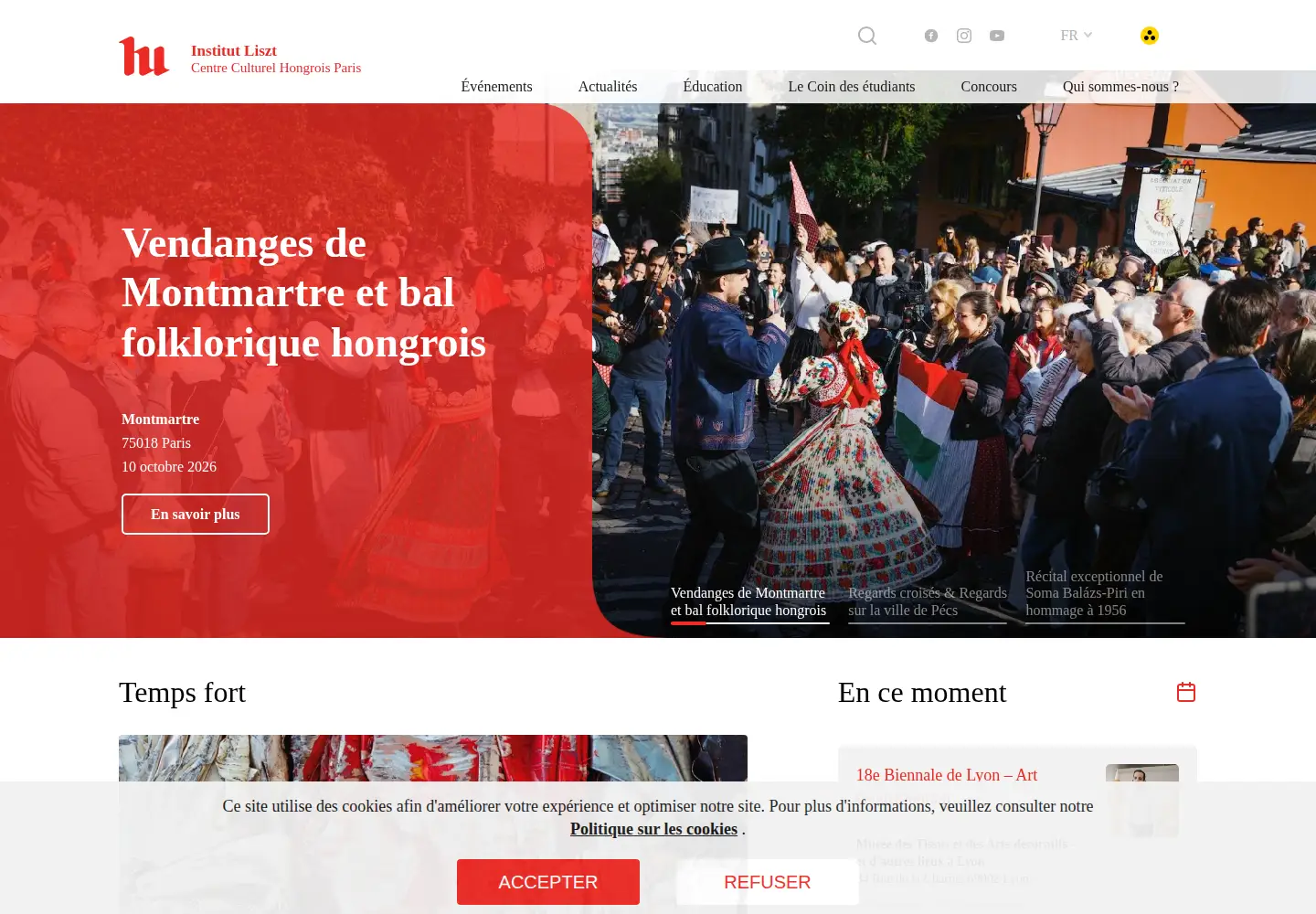 Screenshot of balassiintezet.hu
