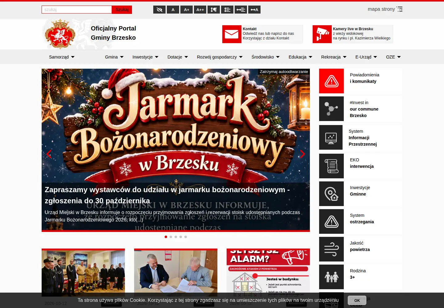 Screenshot of brzesko.pl