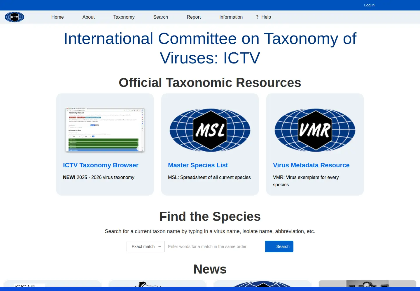 Captured homepage of ictvonline.org in the current scan