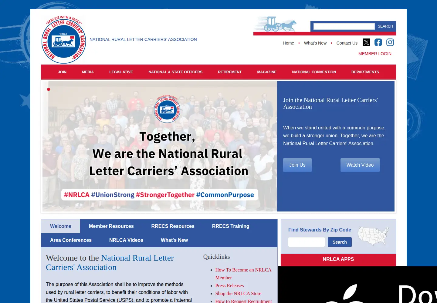 Screenshot of nrlca.org
