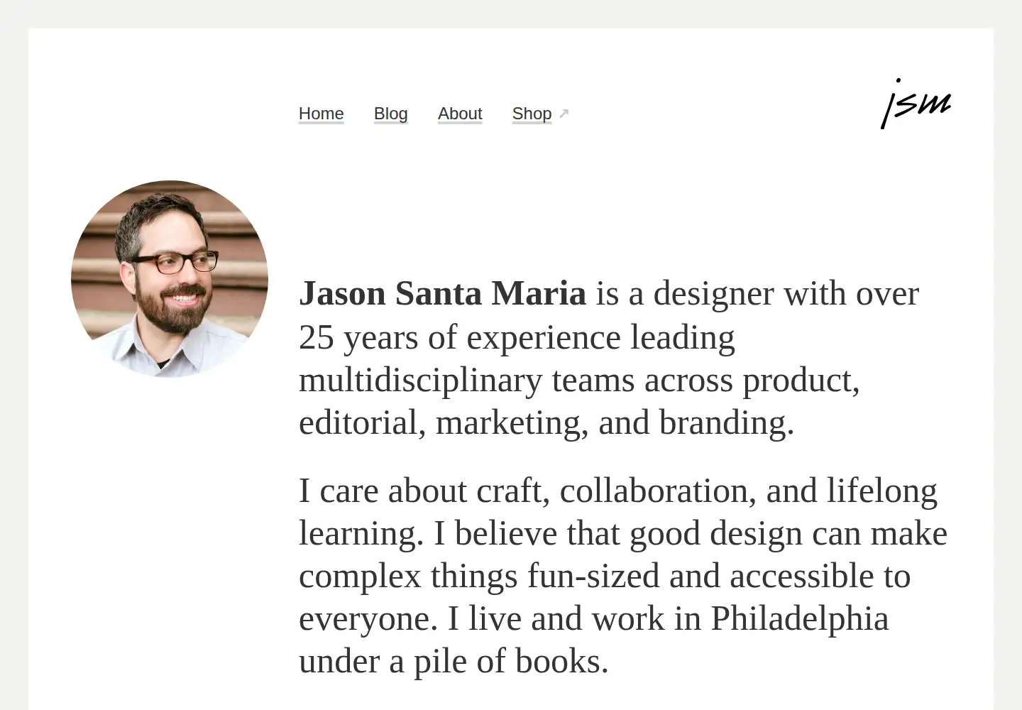 Screenshot of jasonsantamaria.com