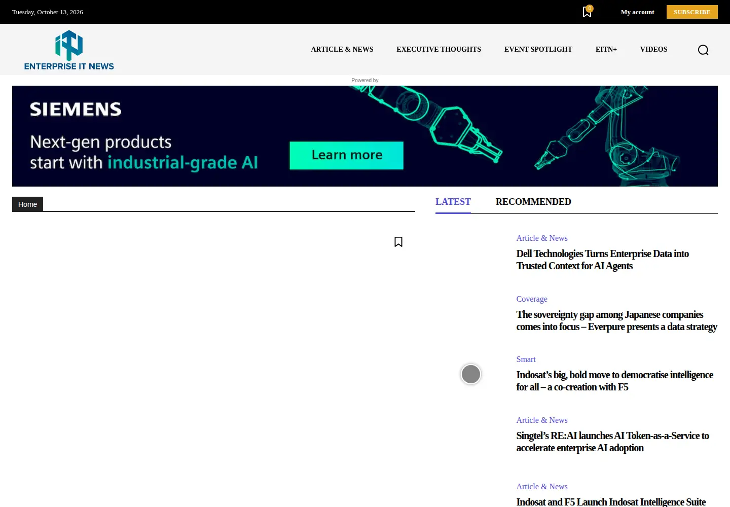 Screenshot of enterpriseitnews.com.my