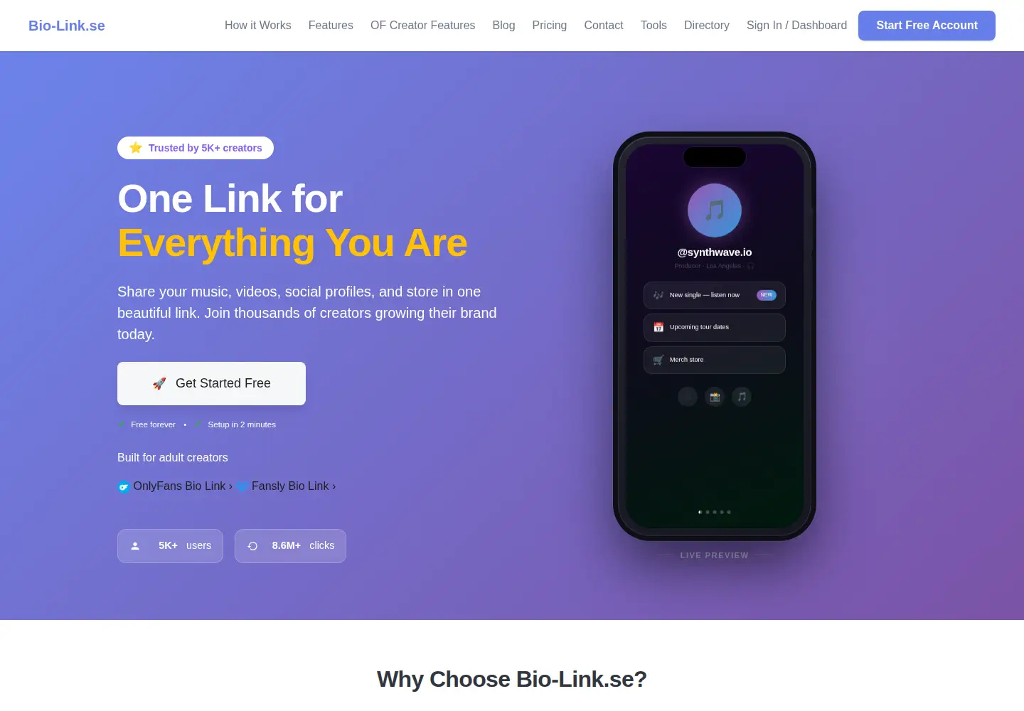 Screenshot of bio-link.se