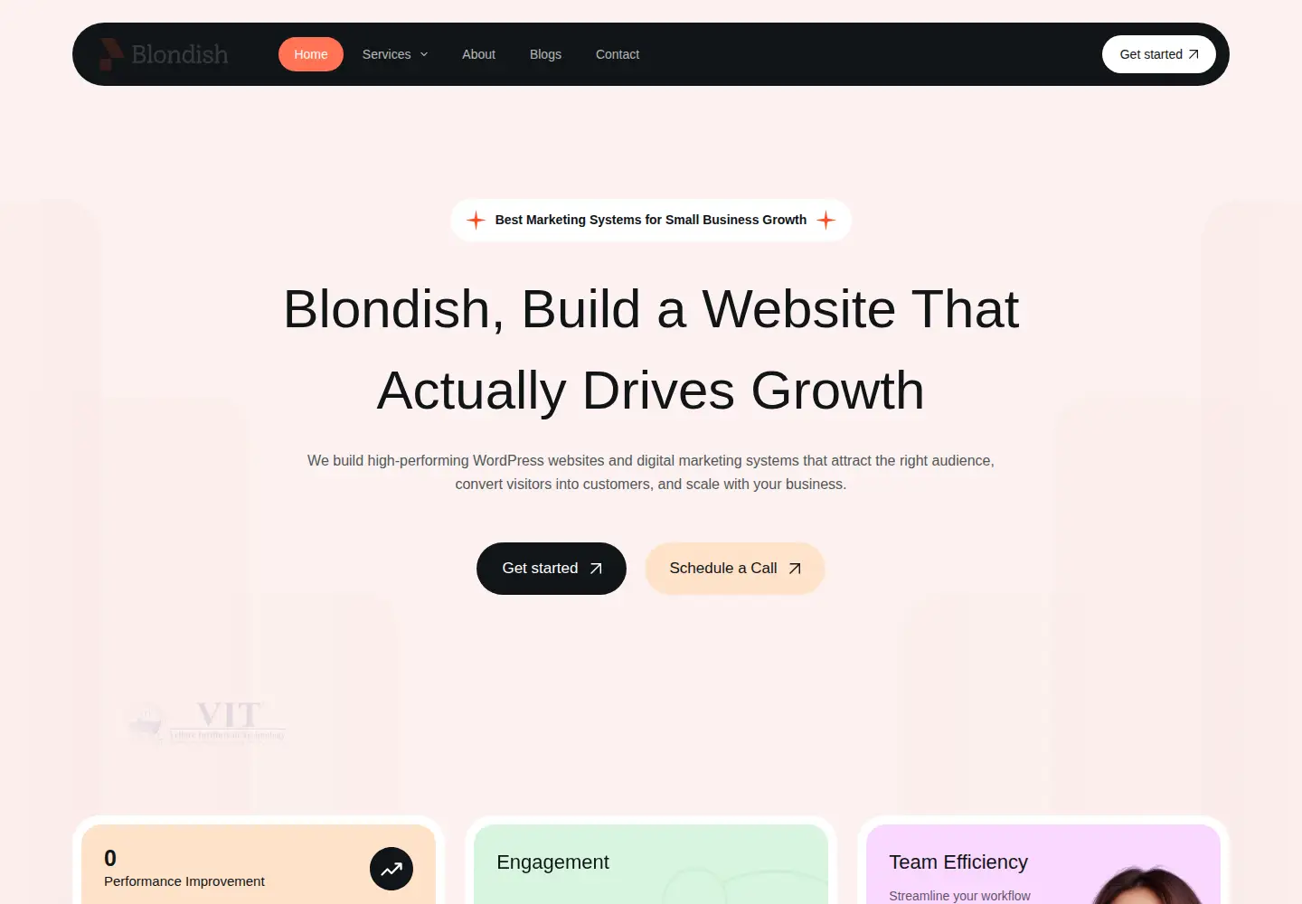 Screenshot of blondish.net