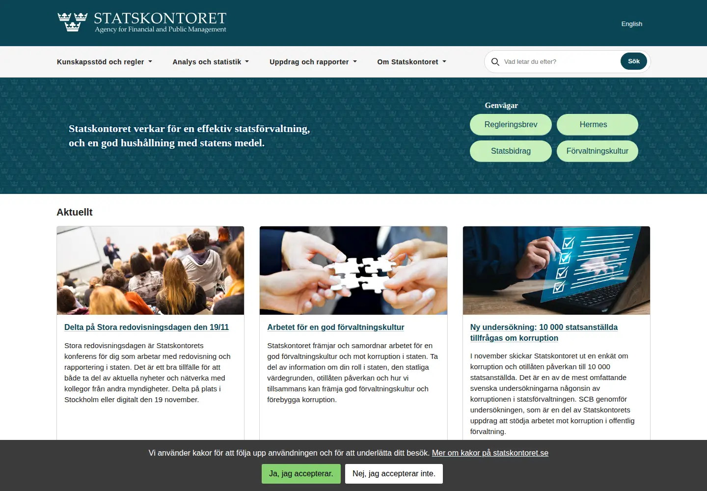 Screenshot of statskontoret.se
