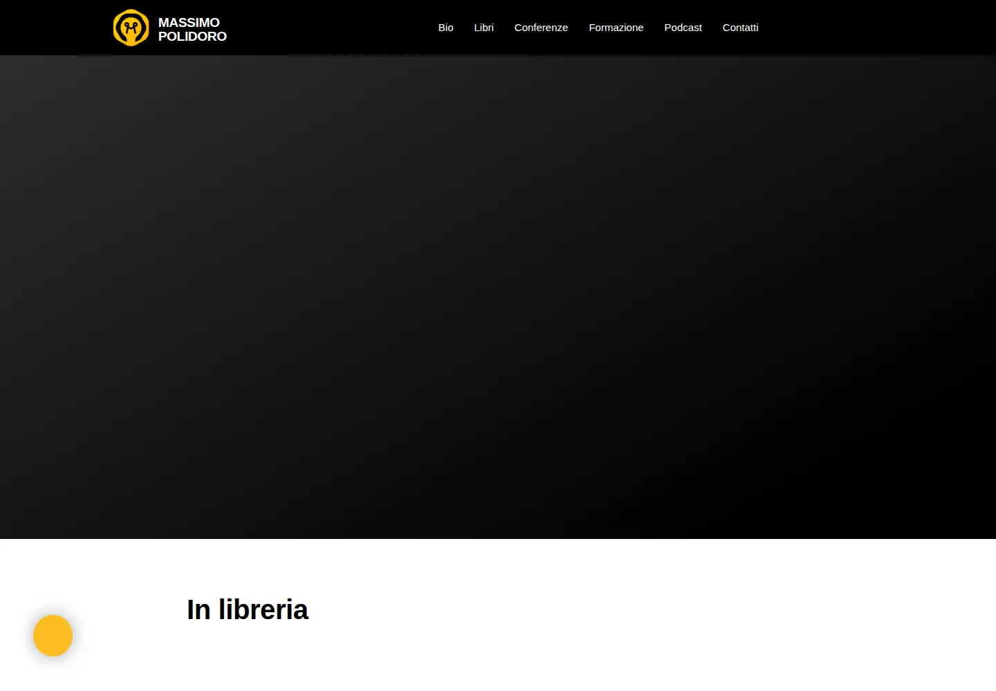 Captured homepage of massimopolidoro.com in the current scan