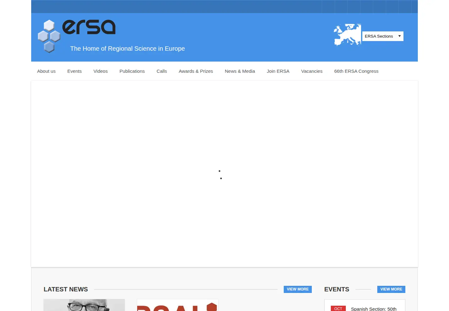 Captured homepage of ersa.org in the current scan