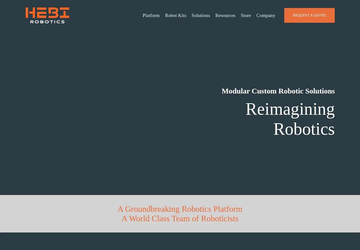 Screenshot of hebirobotics.com
