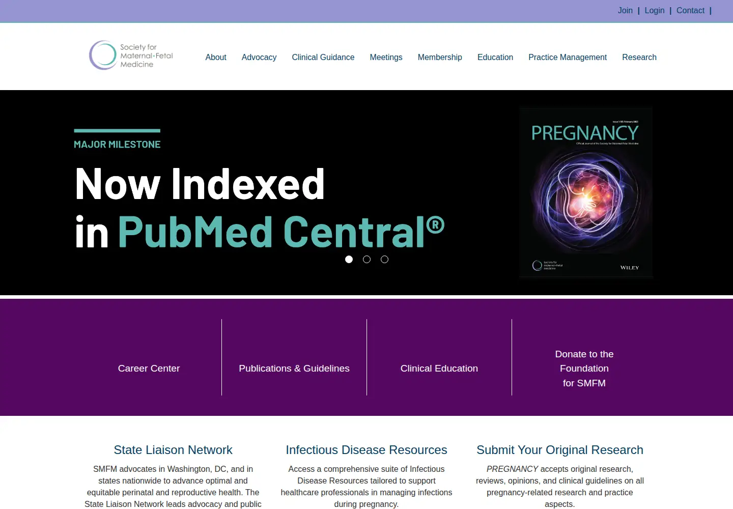 Screenshot of smfm.org