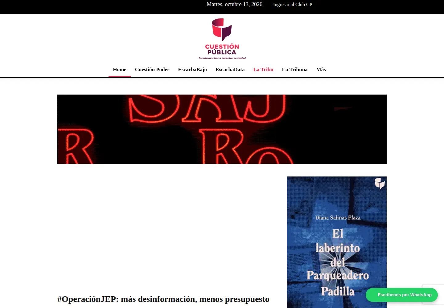 Screenshot of cuestionpublica.com
