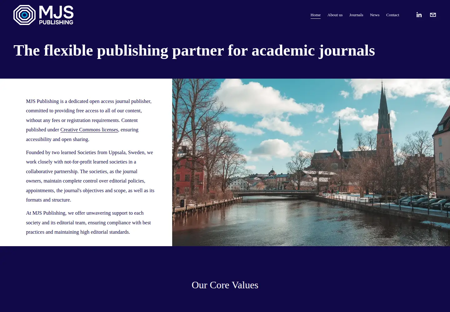 Screenshot of medicaljournals.se