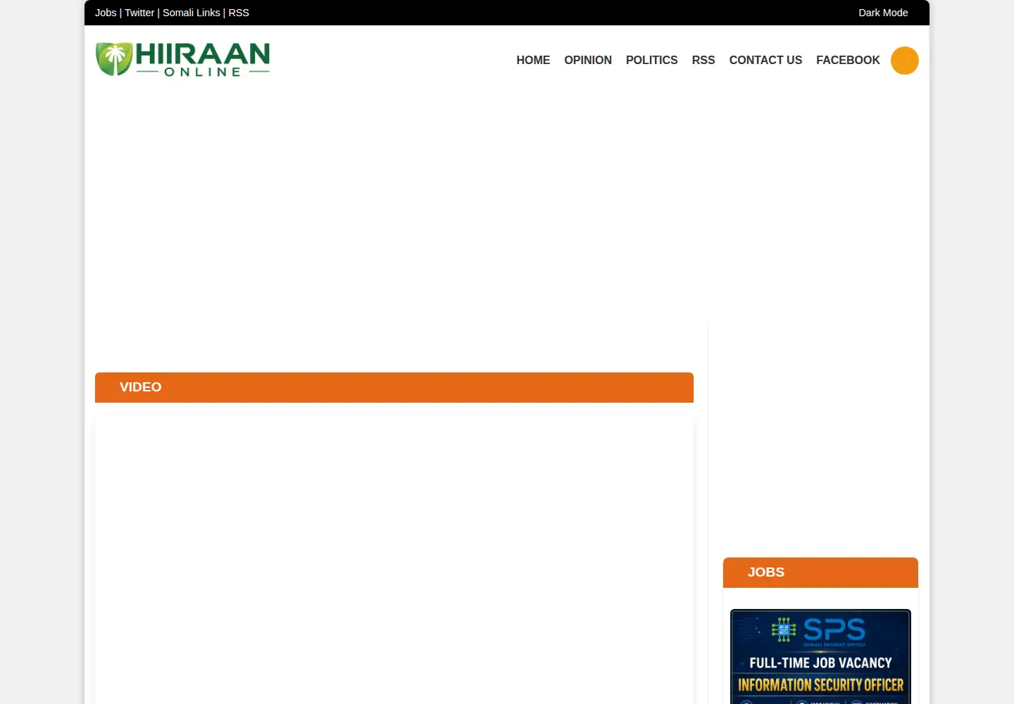Screenshot of hiiraan.com