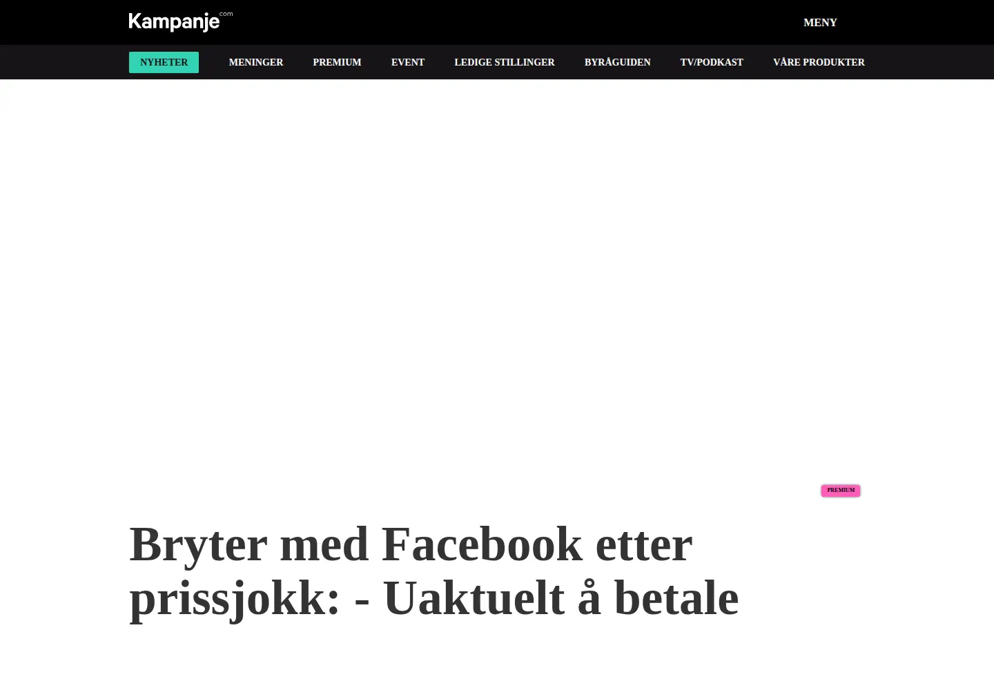 Screenshot of kampanje.com