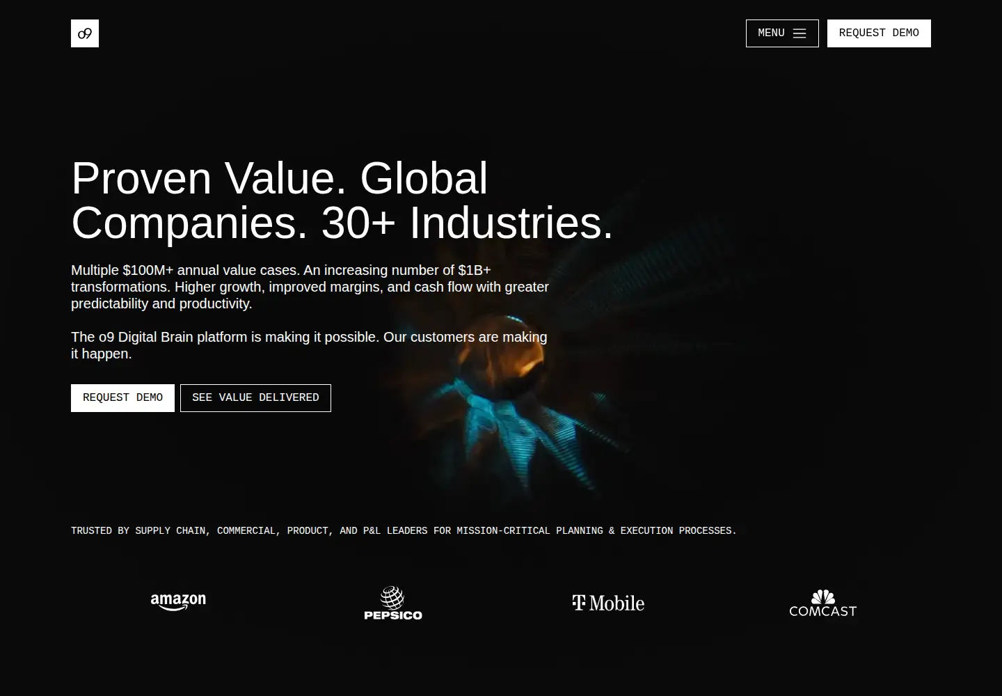 Screenshot of o9solutions.com