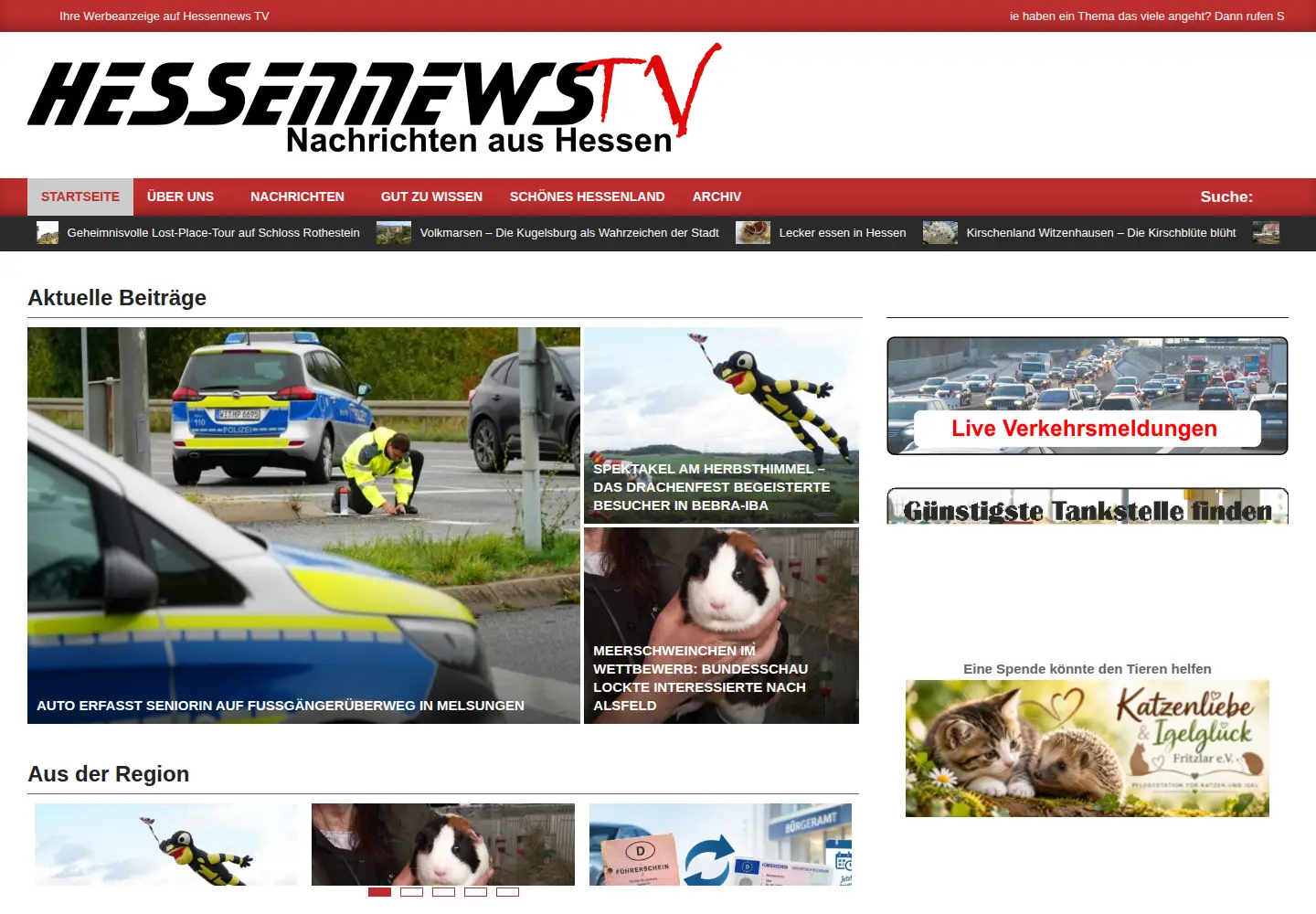 Screenshot of hessennews.tv