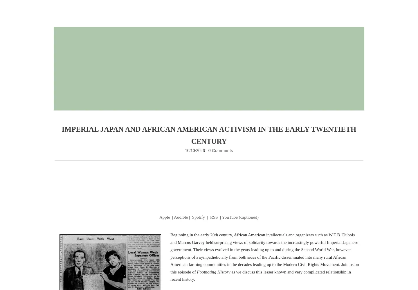 Screenshot of footnotinghistory.com