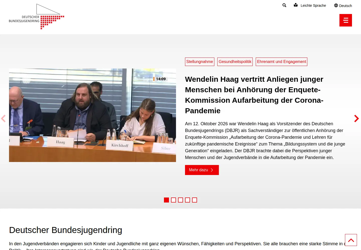 Screenshot of dbjr.de