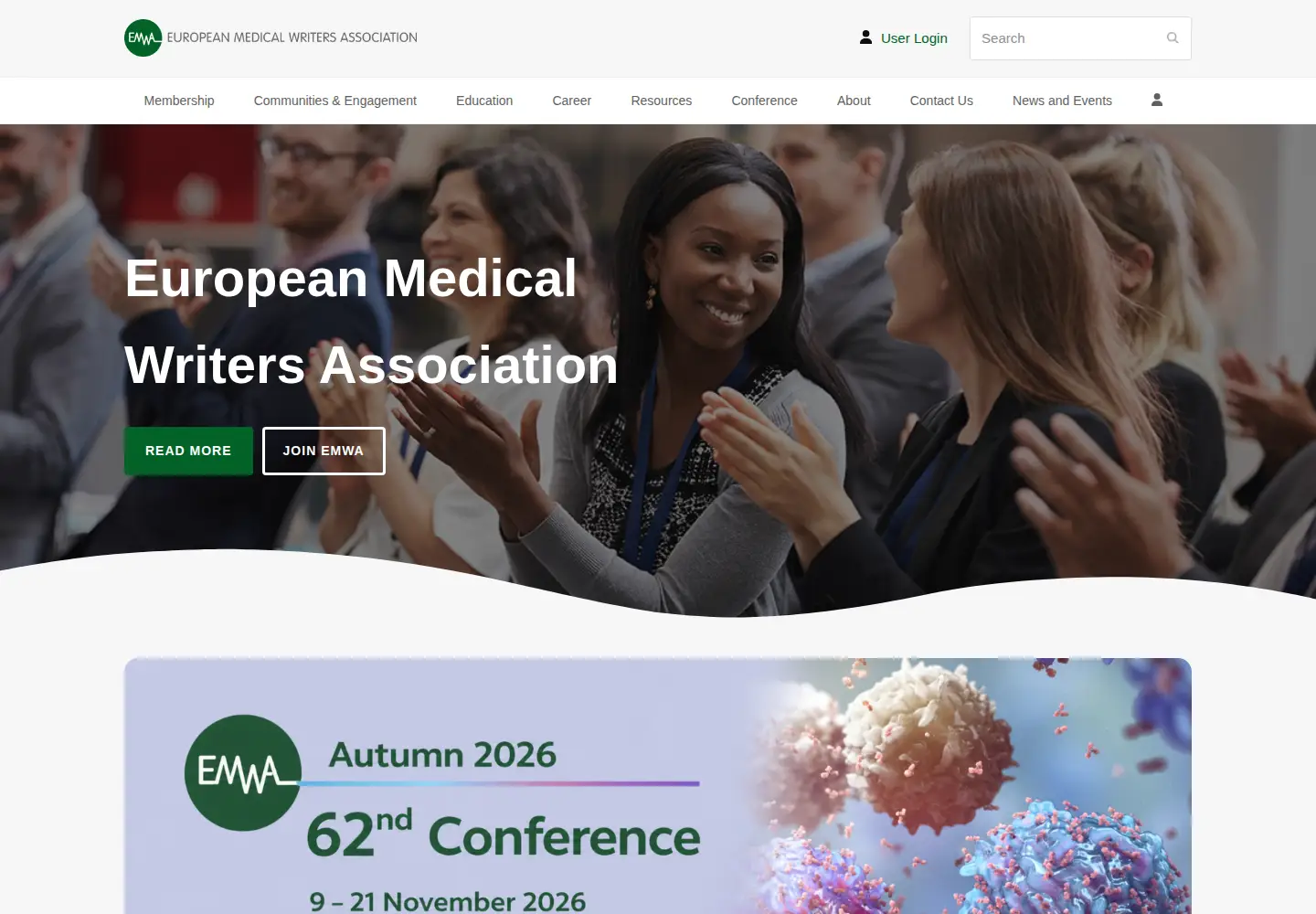 Screenshot of emwa.org