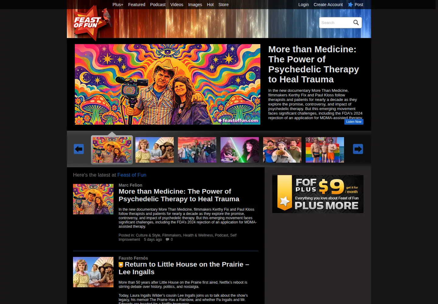 Screenshot of feastoffun.com
